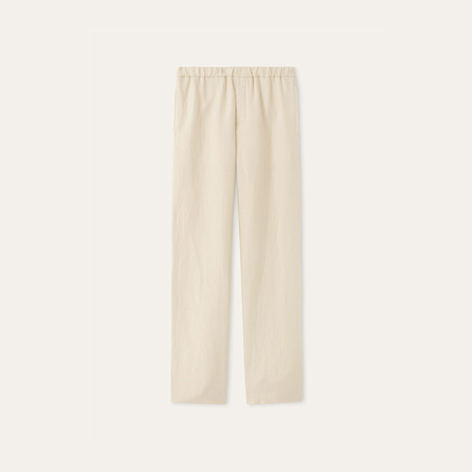 loro piana 26ss marlyn linen wide leg trousers